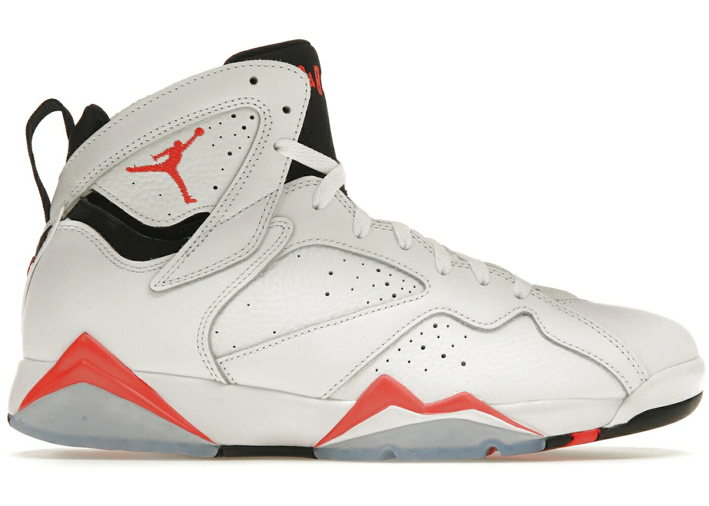 ナイキ ジョーダン 白色 ホワイト 黒色 ブラック クリムゾン スニーカー メンズ JORDAN 7 RETRO WHITE INFRARED / WHITE BLACK CRIMSON