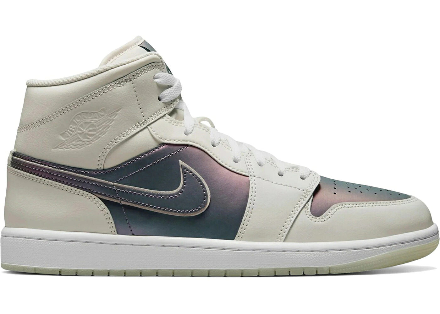 ナイキ ジョーダン ミッド 白いこと 白いこと スニーカー メンズ JORDAN 1 MID SE PHANTOM IRIDESCENT / PHANTOM PHANTOM WHITE