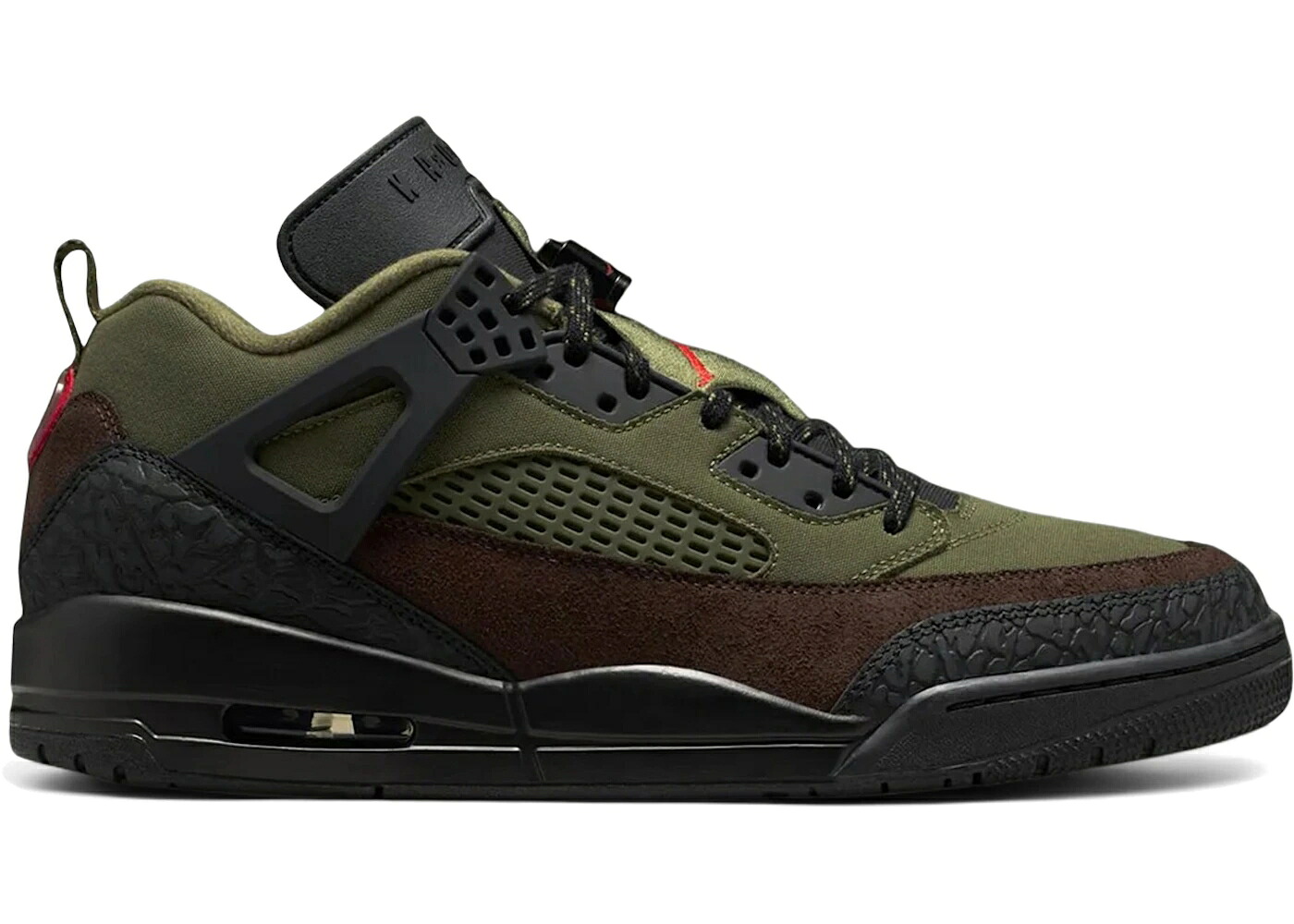 ナイキ ジョーダン オリーブ 赤 レッド & スニーカー メンズ JORDAN SPIZIKE LOW BEEF BROCCOLI / MEDIUM OLIVE UNIVERSITY RED