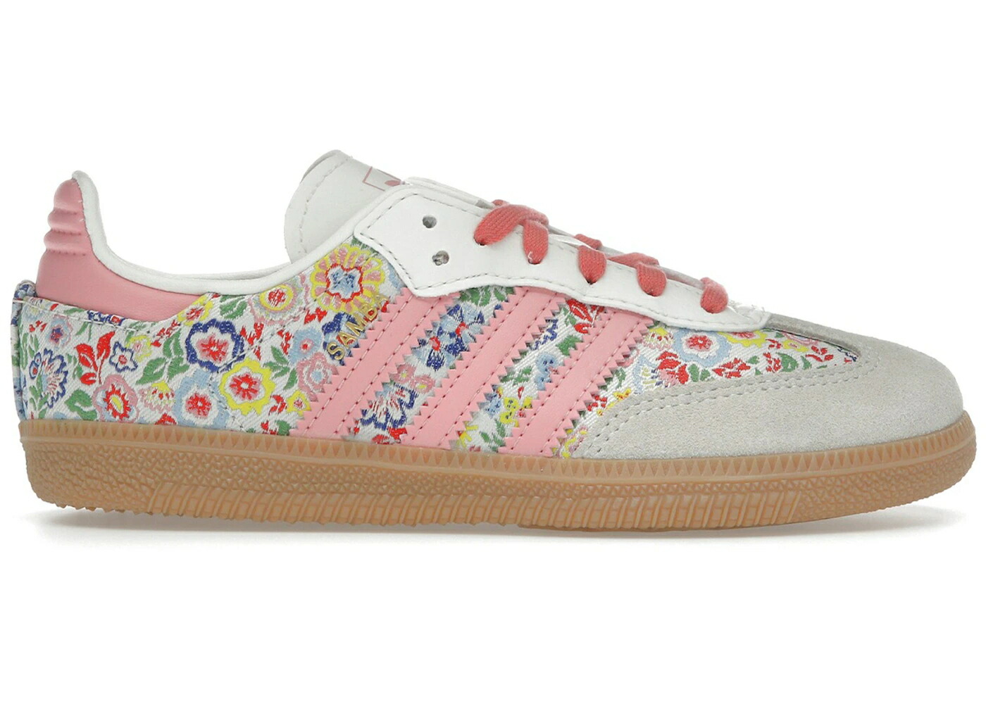 アディダス サンバ 白色 ホワイト ジュニア キッズ ADIDAS SAMBA OG LIBERTY LONDON FLORAL EMBROIDERY (PS) / FLORAL PRINT OFF WHITE ベビー マタニティ スニーカー
