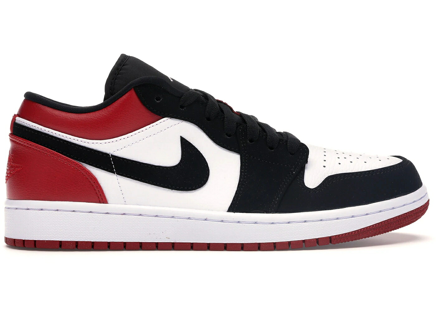 ナイキ ジョーダン 黒色 ブラック 白色 ホワイト 赤 レッド スニーカー メンズ JORDAN 1 LOW BLACK TOE (2019) / WHITE BLACK GYM RED 44,880円