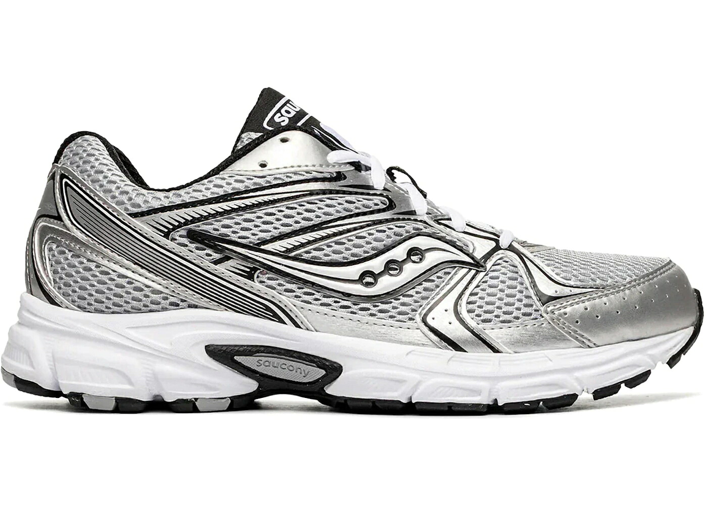 サッカニー 銀色 シルバー 黒色 ブラック スニーカー メンズ SAUCONY RIDE MILLENNIUM OG SILVER / SILVER BLACK|スニケス