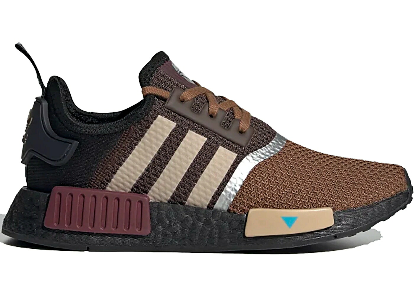 アディダス 赤銅色 赤銅色 マルーン スターウォーズ 御坊っちゃん キッズ ADIDAS NMD R1 STAR WARS THE MANDALORIAN (GS) / BROWN PALE NUDE MAROON もの言う花 マタニティ スニーカー