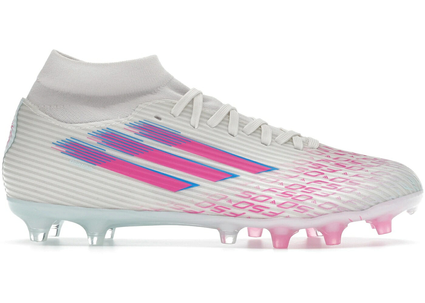 アディダス 白いこと 白いこと サクラ色 WOMEN\u0027S スニーカー レディース ADIDAS F50 LEAGUE MID-CUT FG/AG SPARKFUSION WHITE LUCID PINK (WOMEN\u0027S) / CLOUD WHITE LUCID PINK CLOUD