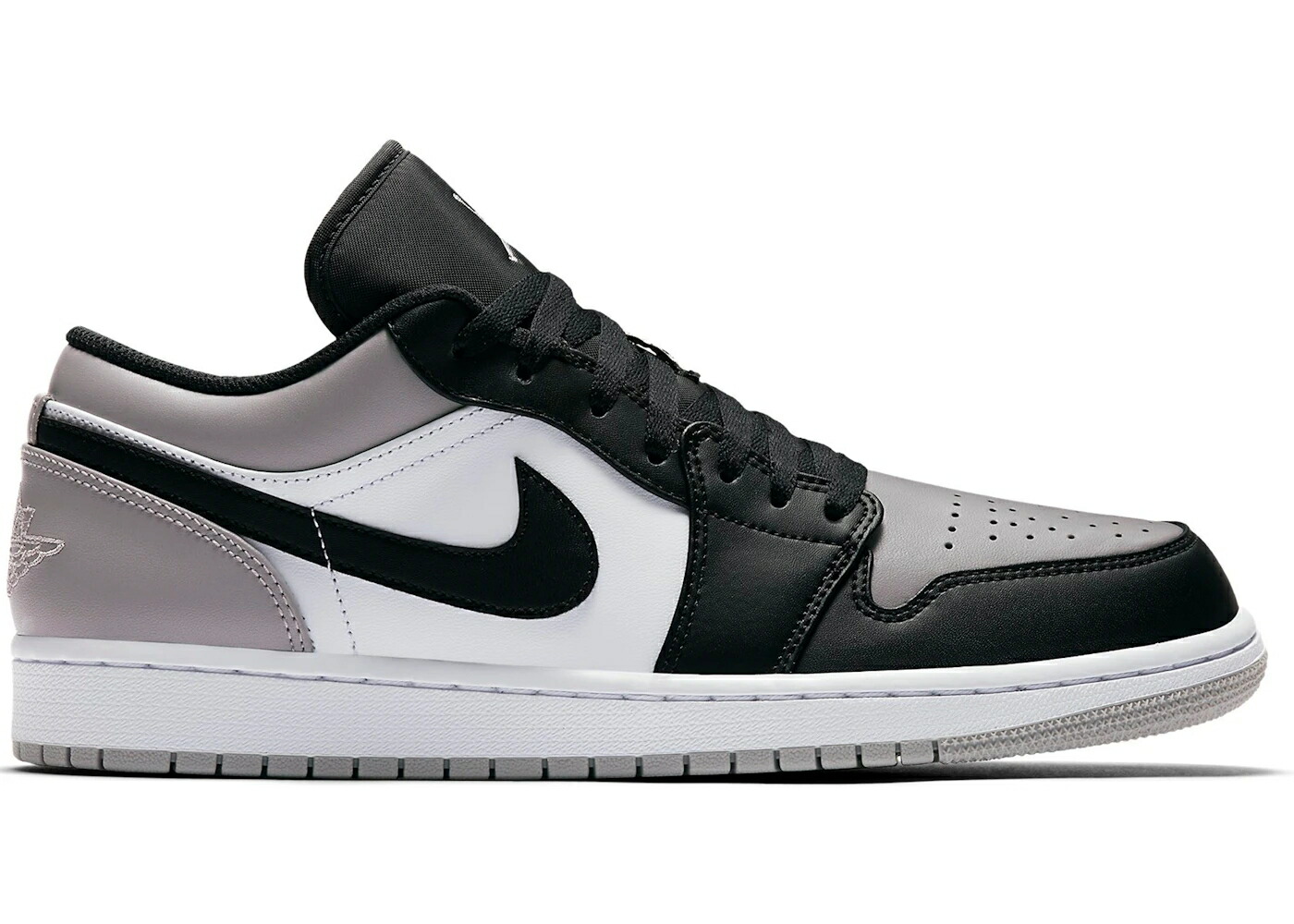 ナイキ ジョーダン 灰色 グレー 白色 ホワイト 黒色 ブラック スニーカー メンズ JORDAN 1 LOW GREY TOE / WHITE ATMOSPHERE BLACK