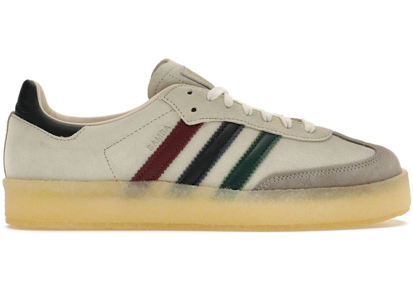 アディダス クラークス ストリート サンバ 白色 ホワイト 緑 グリーン スニーカー メンズ ADIDAS CLARKS 8TH STREET SAMBA BY RONNIE FIEG KITHMAS WHITE MULTI / CHALK WHITE COLLEGIATE GREEN