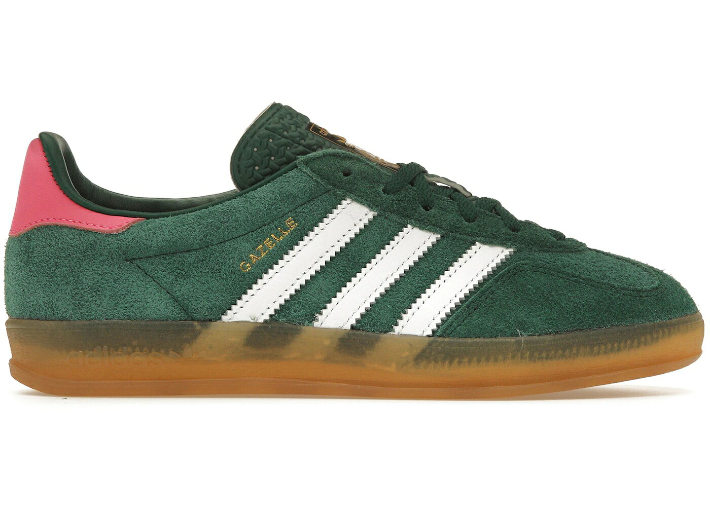 アディダス ガゼル 緑 緑であること サクラ色 白いこと 白いこと WOMEN\u0027S スニーカー レディース ADIDAS GAZELLE INDOOR COLLEGIATE GREEN LUCID PINK (WOMEN\u0027S) / COLLEGIATE GREEN FOOTWEAR WHITE