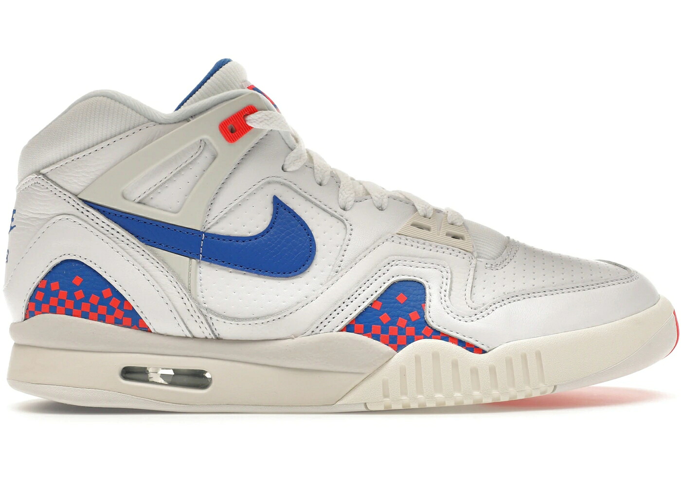 ナイキ テック 厚地の外套 白いこと 白いこと 青み 青色 レーザ クリムゾン スニーカー メンズ NIKE AIR TECH CHALLENGE II PIXEL COURT (2025) / WHITE ROYAL BLUE LASER CRIMSON