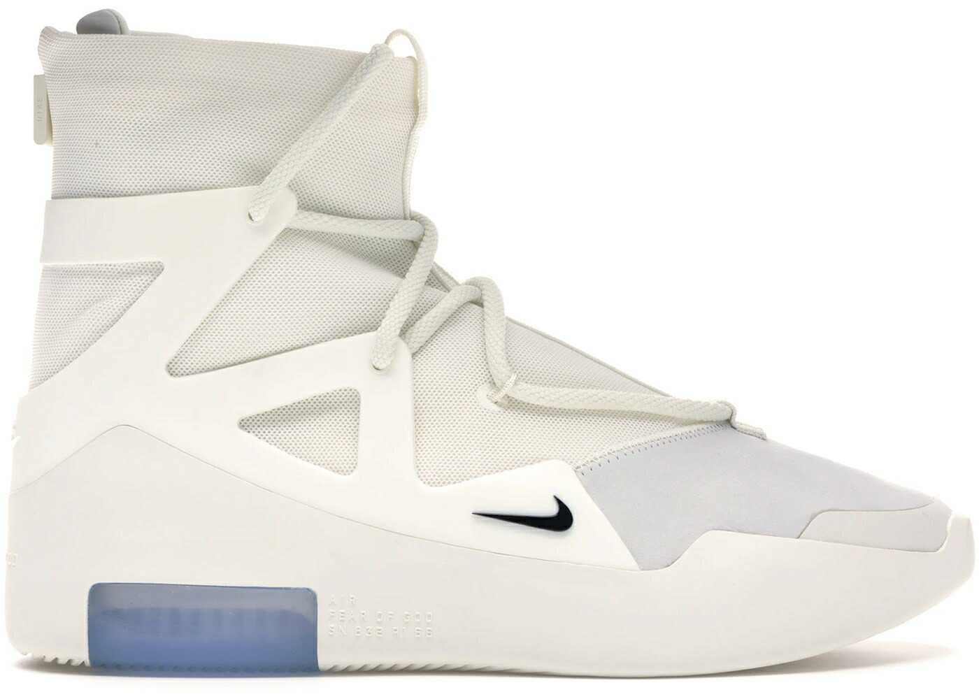 ナイキ 黒いこと 黒いこと フィアーオブゴッド スニーカー メンズ NIKE AIR FEAR OF GOD 1 SAIL BLACK / SAIL BLACK