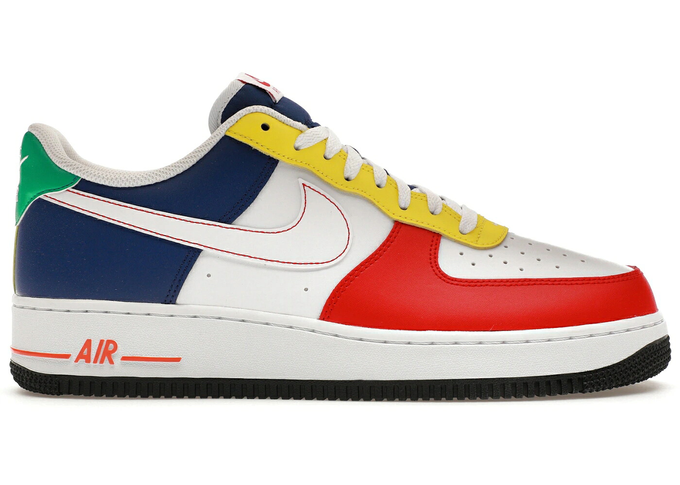 ナイキ 赤 赤いこと ディープ 青味 青み 空軍 \u002707 RUBIK\u0027S スニーカー メンズ NIKE AIR FORCE 1 LOW LV8 CUBE / UNIVERSITY RED DEEP ROYAL BLUE