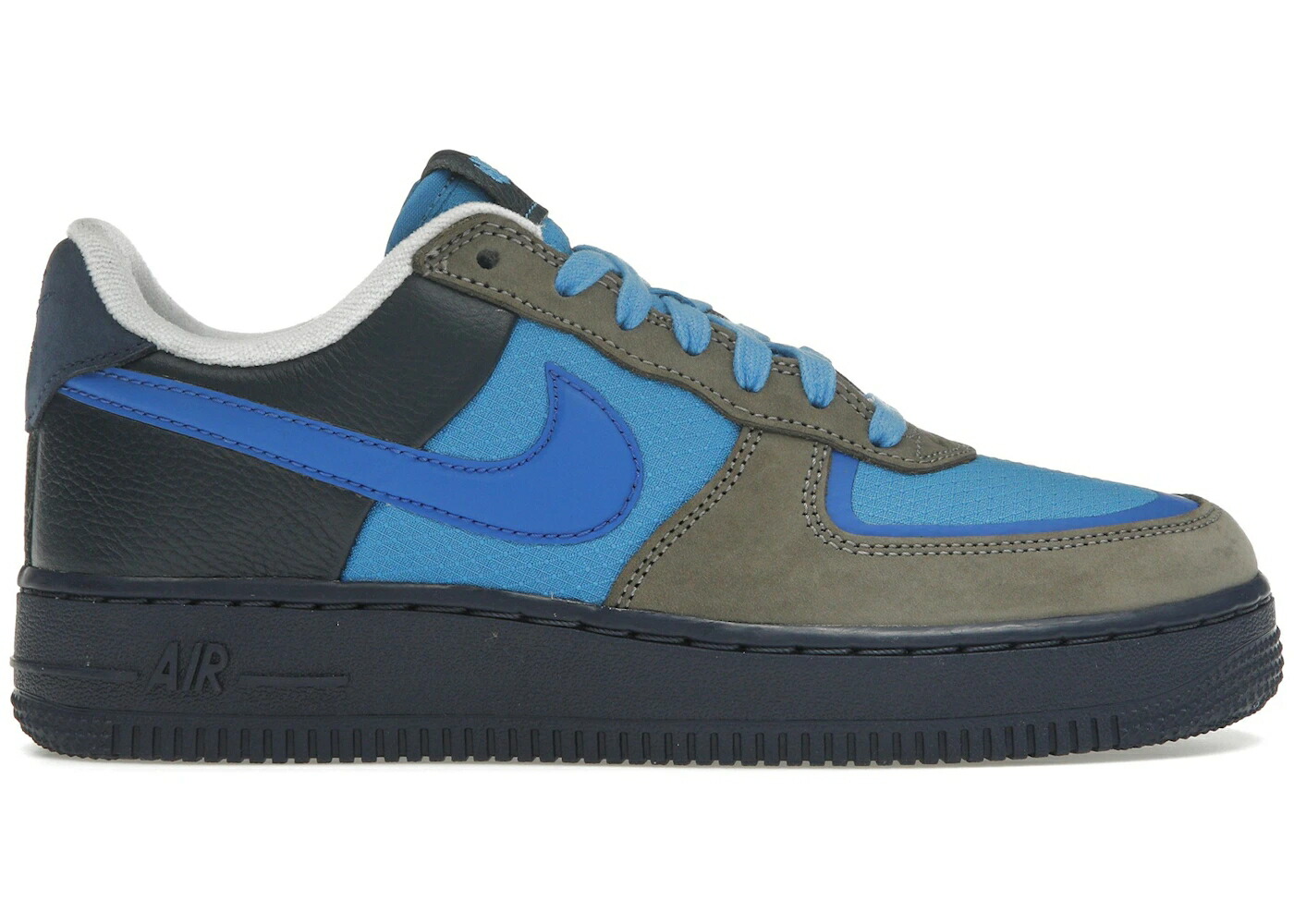 ナイキ 灰色 グレー エアフォース スニーカー メンズ NIKE AIR FORCE 1 LOW SP STASH (2024) / SOFT GREY VARSITY ROYAL HARBOR