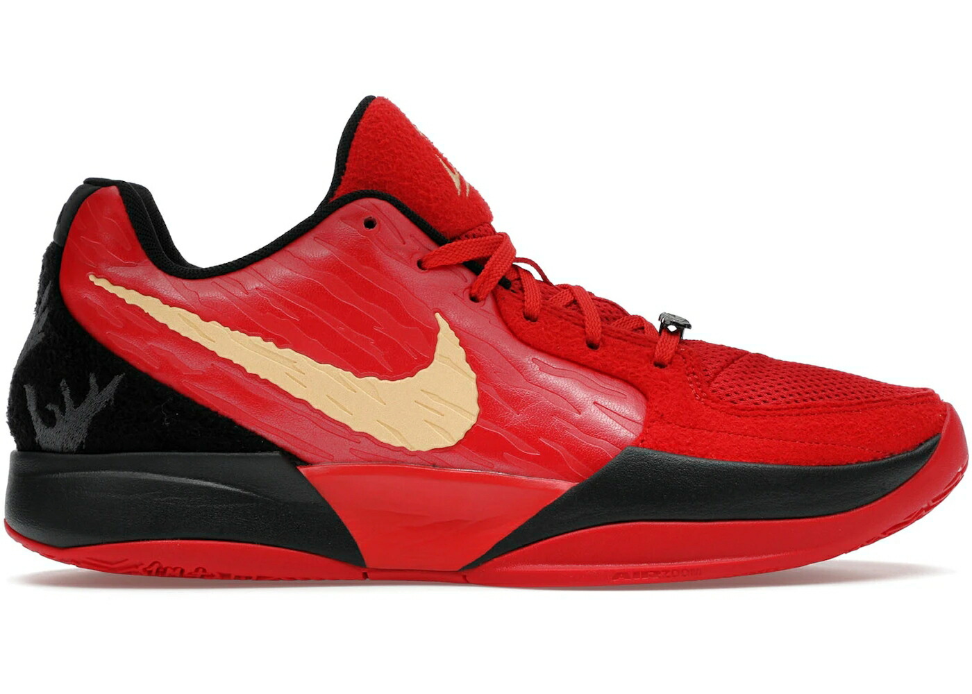 ナイキ 夢魔 赤 赤いこと ゴールド スニーカー メンズ NIKE JA 2 NIGHTMARE / UNIVERSITY RED CELESTIAL GOLD スニーカー-メンズ靴