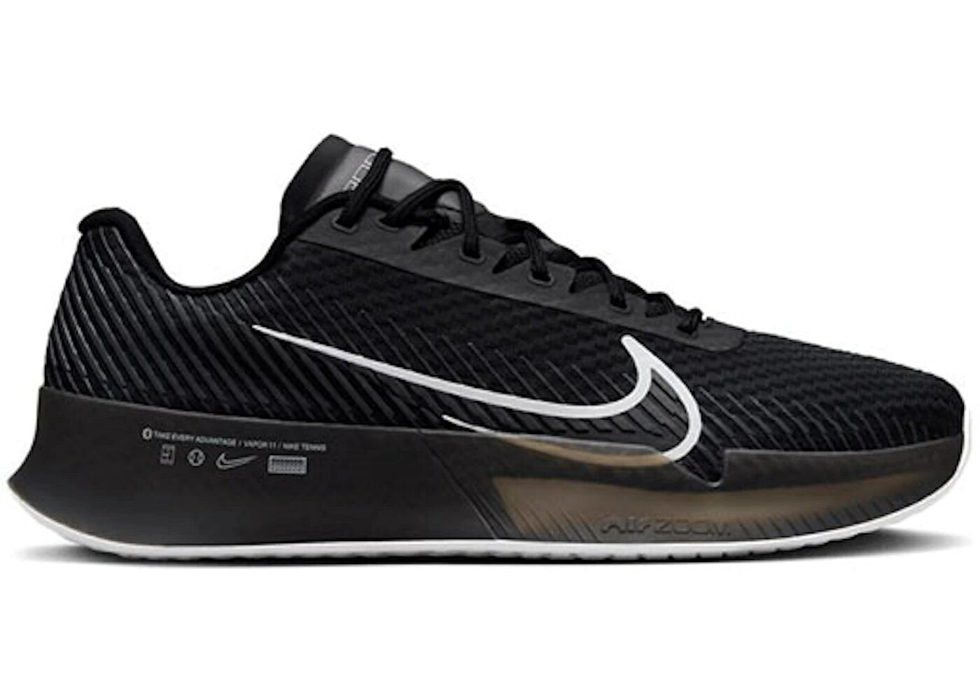ナイキ コート ズーム 黒色 ブラック 白色 ホワイト スニーカー メンズ NIKE COURT AIR ZOOM VAPOR 11 HC BLACK WHITE / BLACK ANTHRACITE WHITE