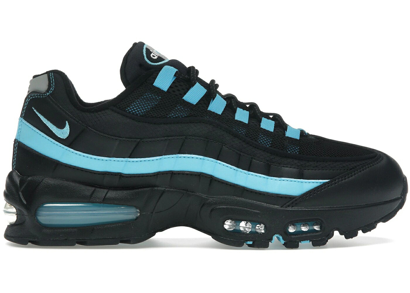 ナイキ マックス バブル 青色 ブルー 黒色 ブラック パール 灰色 グレー エアマックス スニーカー メンズ NIKE AIR MAX 95 OG BIG BUBBLE BALTIC BLUE / BLACK BALTIC BLUE PEARL GREY