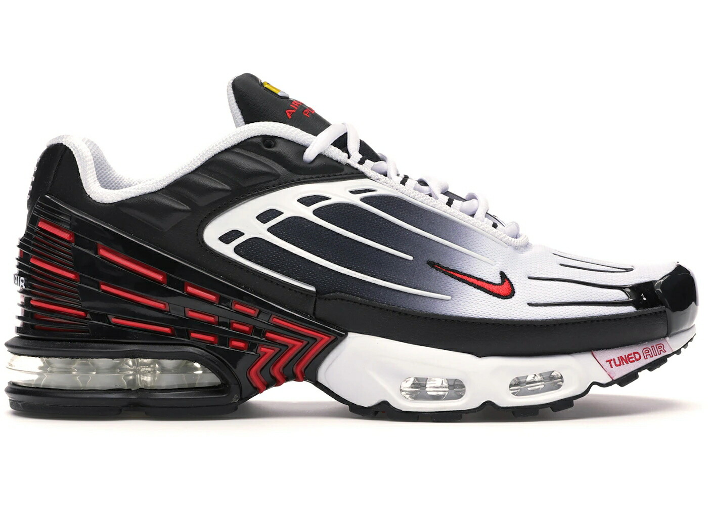 ナイキ マックス 黒色 ブラック 赤 レッド 白色 ホワイト エアマックスプラス スニーカー メンズ NIKE AIR MAX PLUS 3 BLACK RED / BLACK WHITE RED 100,400円
