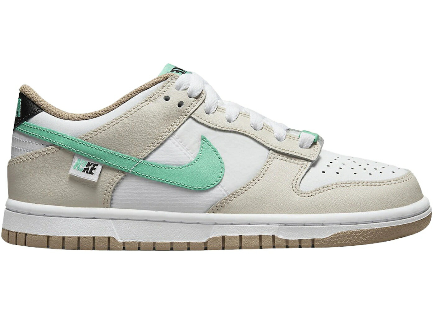 ナイキ ダンク 白色 ホワイト ダンクロー ジュニア キッズ NIKE DUNK LOW SPLIT SEAM WHITE TAN MINT (GS) / WHITE TAN MINT ベビー マタニティ スニーカー