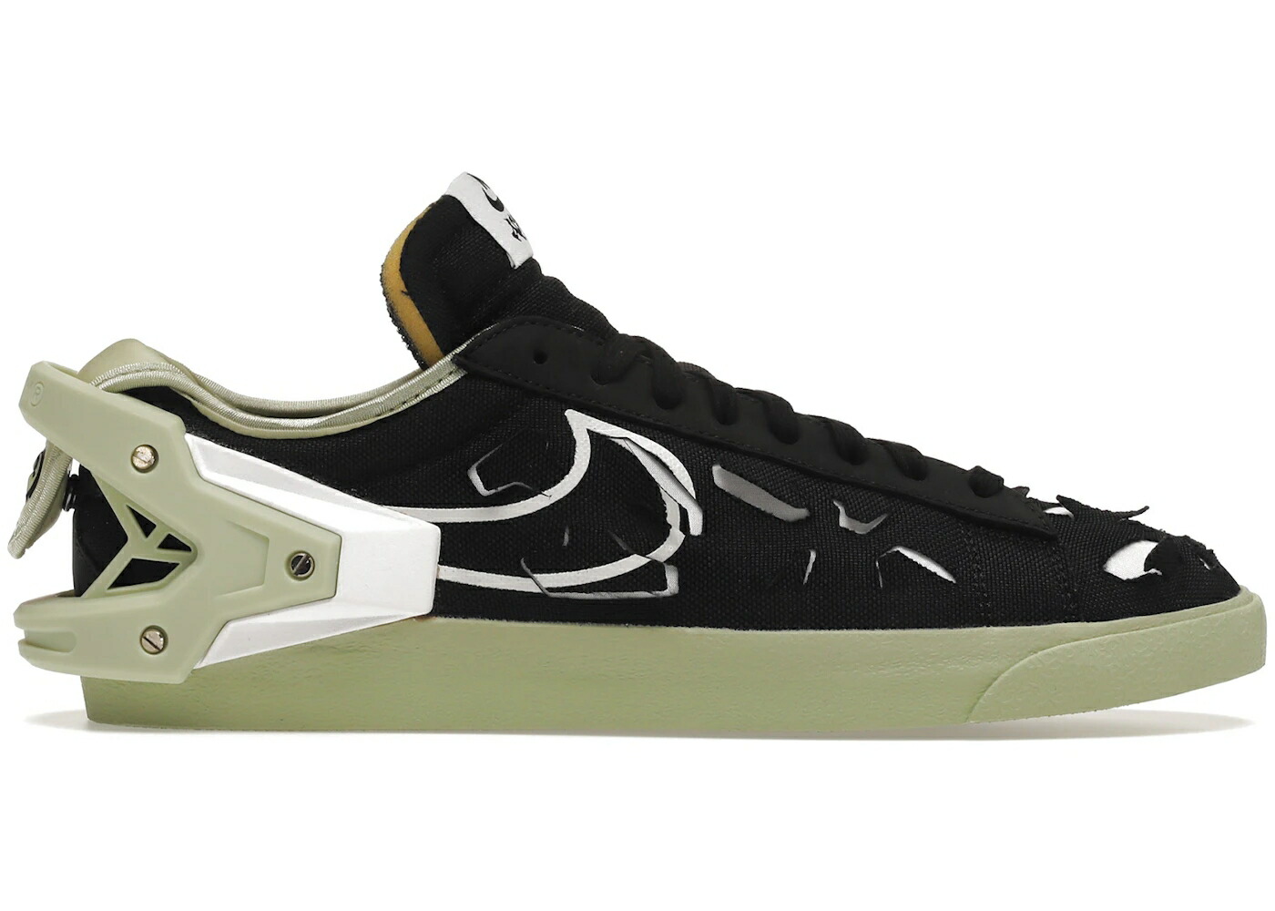 ナイキ ブレイザー 黒いこと 黒いこと オリーブ 佇まい 白いこと 白いこと スニーカー メンズ NIKE BLAZER LOW ACRONYM BLACK OLIVE AURA / BLACK WHITE OLIVE AURA