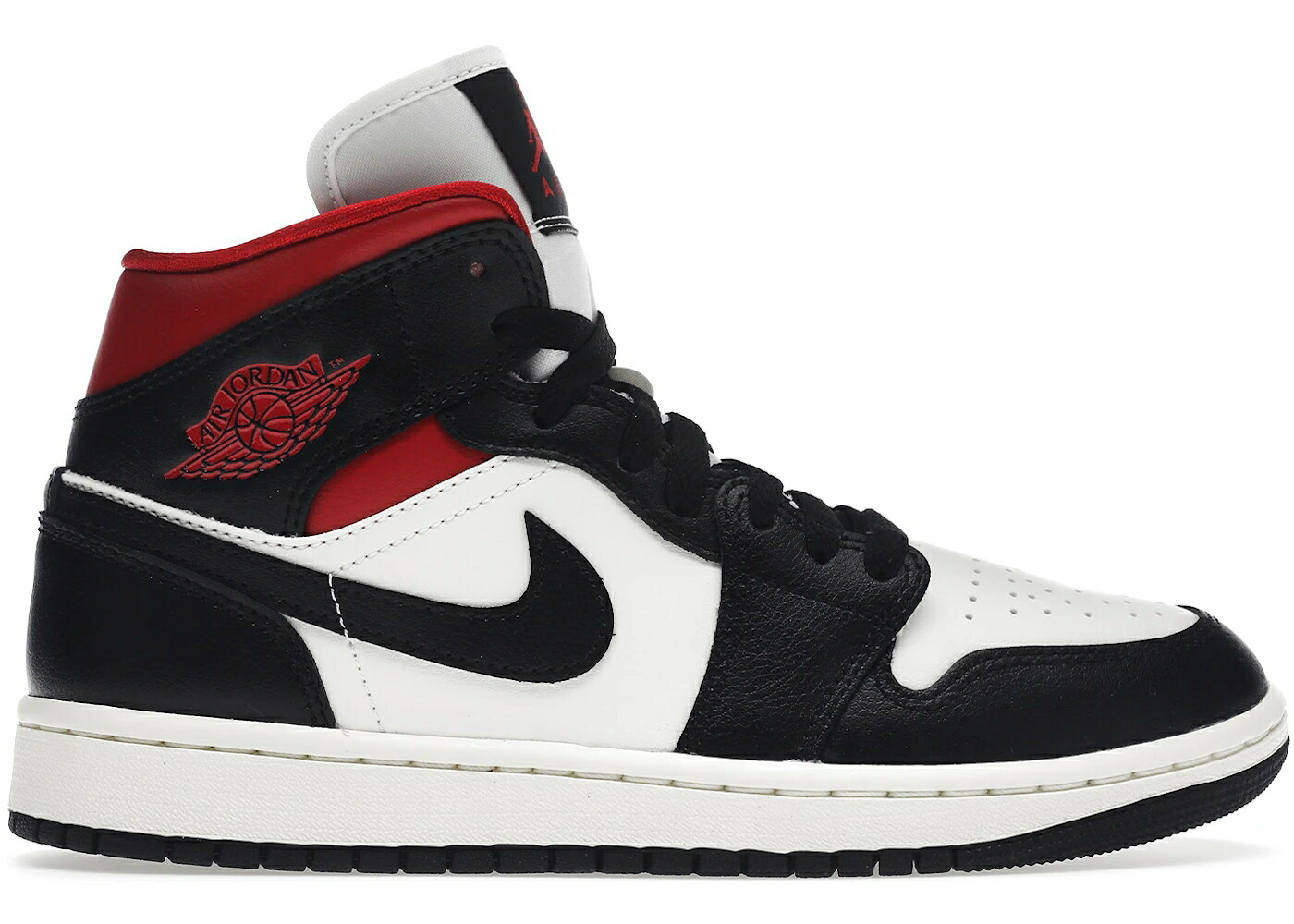 ナイキ ジョーダン ミッド 赤 レッド 黒色 ブラック WOMEN スニーカー レディース JORDAN 1 MID GYM RED PANDA (WOMEN) / BLACK GYM RED SAIL