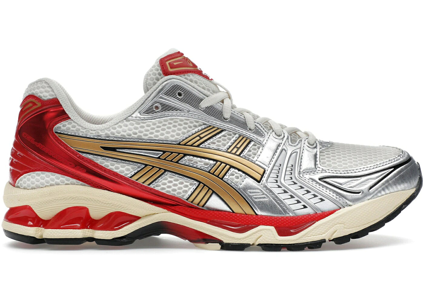 アシックス 靴 スニーカー 皮膚軟化剤 純然たる ゴールド メンズ ASICS GEL-KAYANO 14 SNEAKER POLITICS JUST SAY NO / CREAM PURE GOLD