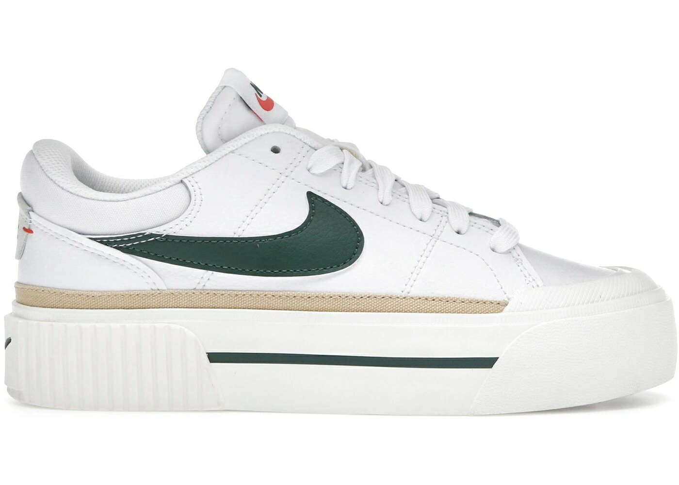 ナイキ コート レガシー 白色 ホワイト WOMEN スニーカー レディース NIKE COURT LEGACY LIFT WHITE SAIL SESAME FIR (WOMEN) / WHITE SAIL SESAME FIR