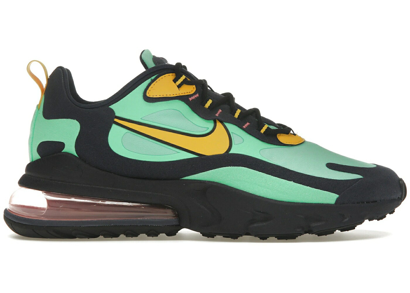 ナイキ マックス リアクト 緑 グリーン 黄色 イエロー エアマックス スニーカー メンズ NIKE AIR MAX 720 REACT ELECTRO GREEN / ELECTRO GREEN YELLOW OCHRE
