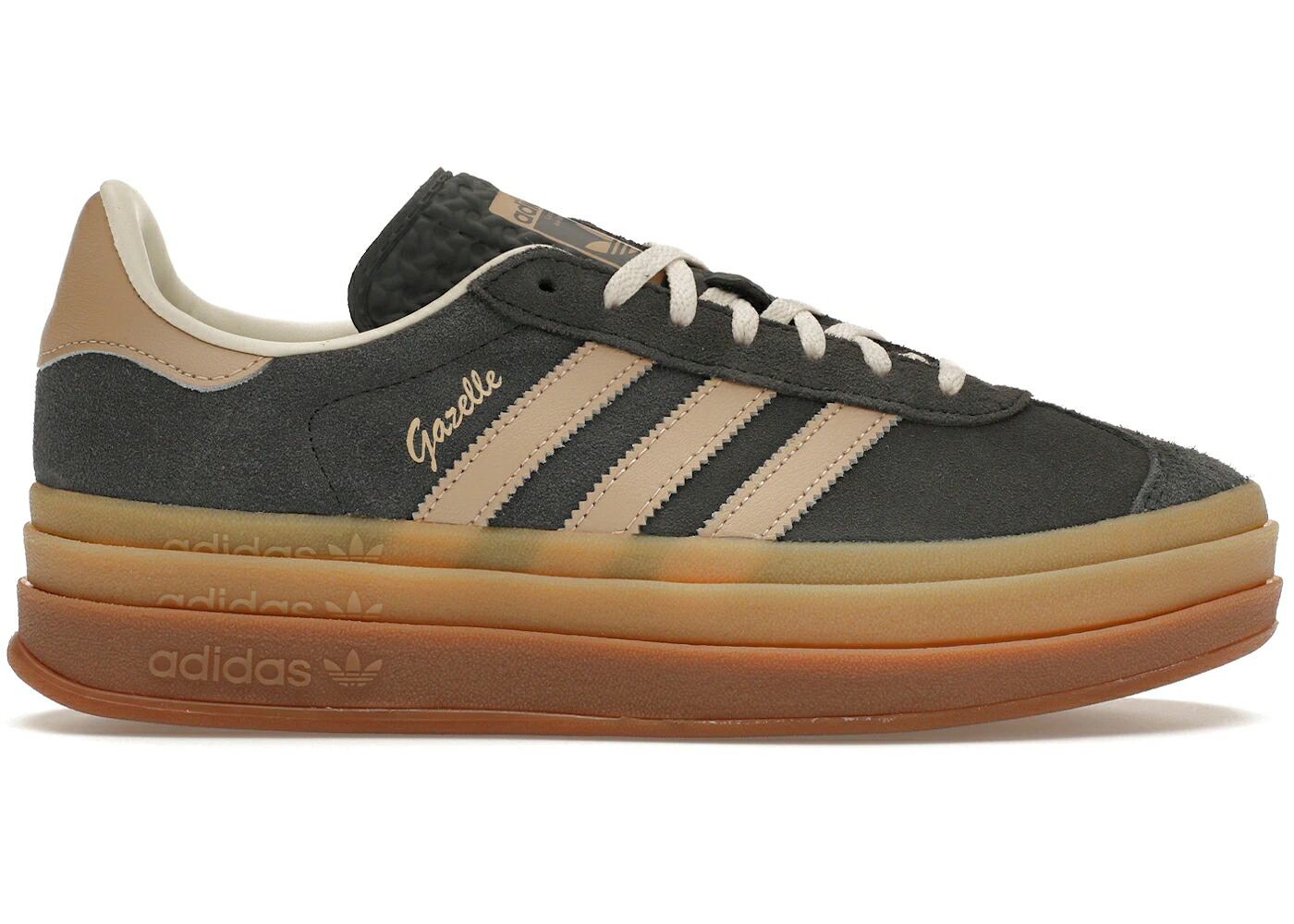 アディダス ガゼル 薄墨色 薄墨色 神通力 ベージュ 皮膚軟化剤 白いこと 白いこと WOMEN\u0027S スニーカー レディース ADIDAS GAZELLE BOLD GREY MAGIC BEIGE GUM (WOMEN\u0027S) / GREY SIX MAGIC BEIGE CREAM WHITE