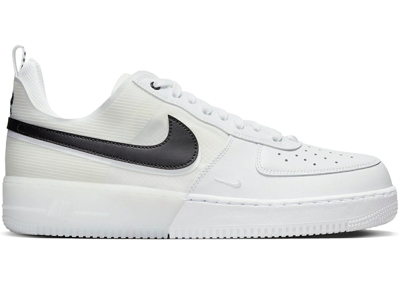 ナイキ リアクト 白いこと 白いこと 黒いこと 黒いこと 空軍 スニーカー メンズ NIKE AIR FORCE 1 LOW REACT WHITE BLACK / WHITE BLACK 靴-メンズ靴