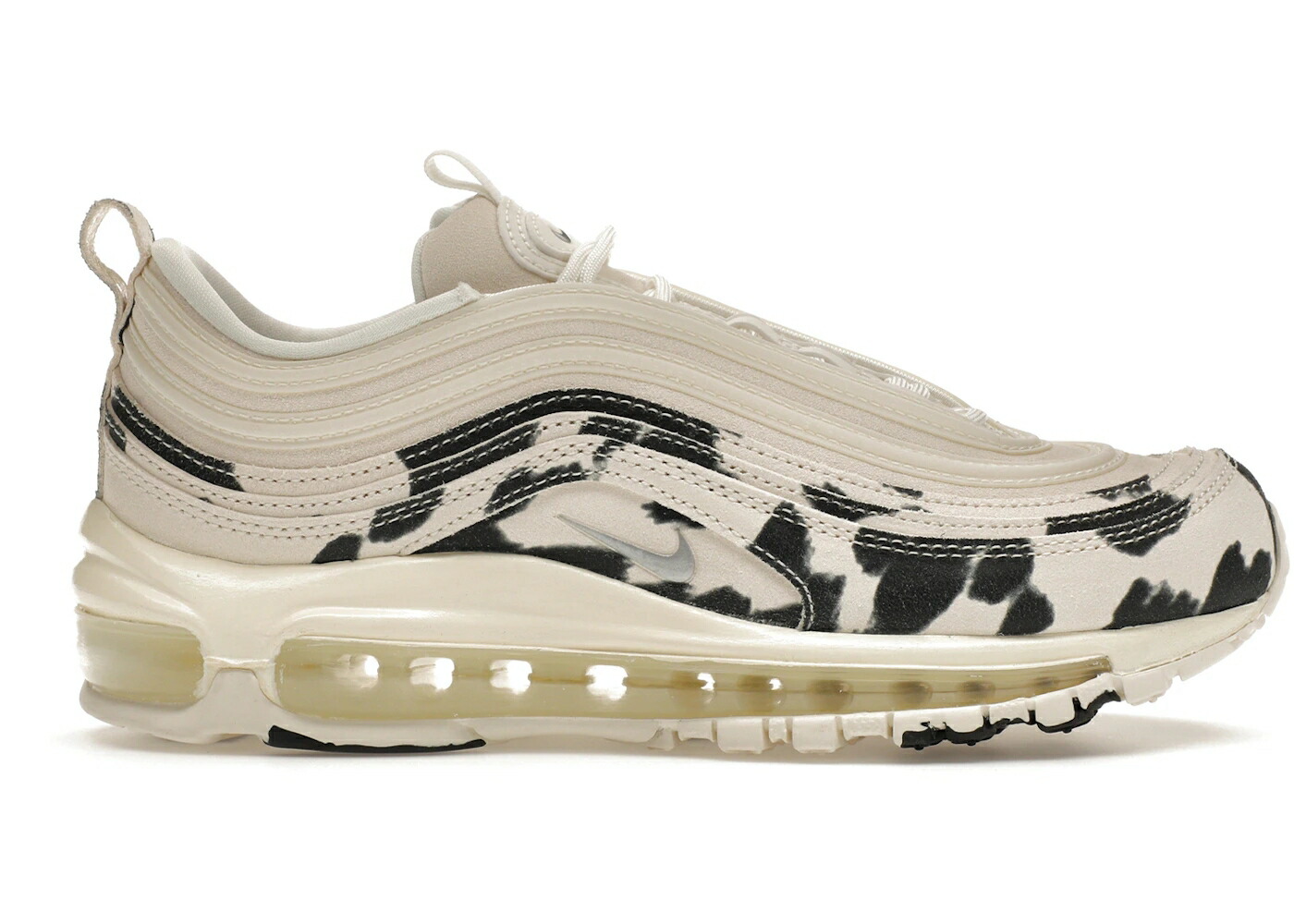 ナイキ マックス 黒いこと 黒いこと エア湖マックス WOMEN\u0027S スニーカー レディース NIKE AIR MAX 97 COW PRINT (WOMEN\u0027S) / SAIL CHROME BLACK