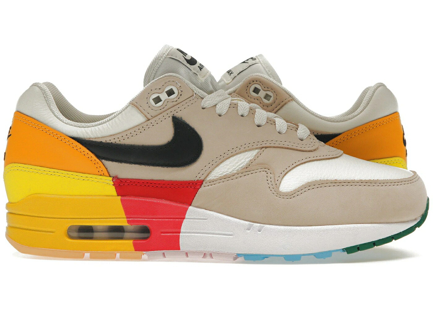ナイキ マックス カーキ 黒色 ブラック 茶色 ブラウン エアマックス WOMEN'S スニーカー レディース NIKE AIR MAX 1 KHAKI MULTI-COLOR (WOMEN'S) / SAIL BLACK LIGHT OREWOOD BROWN