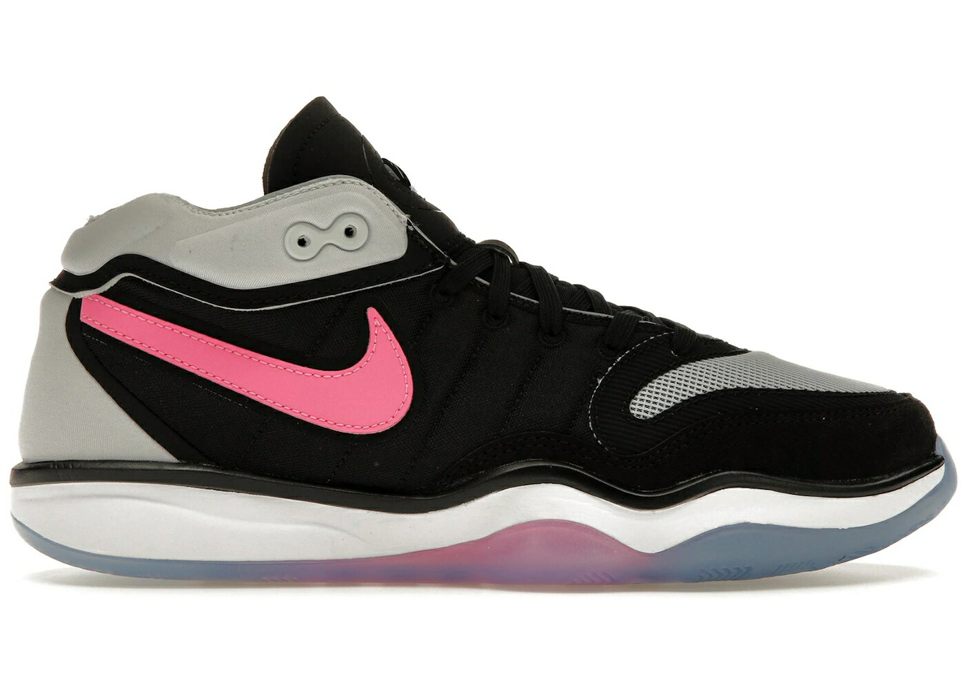 ナイキ ズーム 黒色 ブラック ピュア プラチナム 白色 ホワイト ピンク スニーカー メンズ NIKE AIR ZOOM GT HUSTLE 2 FUNDAMENTAL / BLACK PURE PLATINUM WHITE PINK