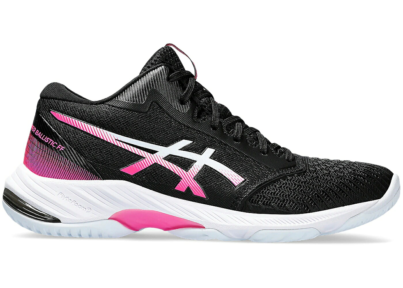 アシックス 黒色 ブラック ピンク WOMEN'S スニーカー レディース ASICS NETBURNER BALLISTIC FF 3 BLACK HOT PINK (WOMEN'S) / BLACK HOT PINK|スニケス