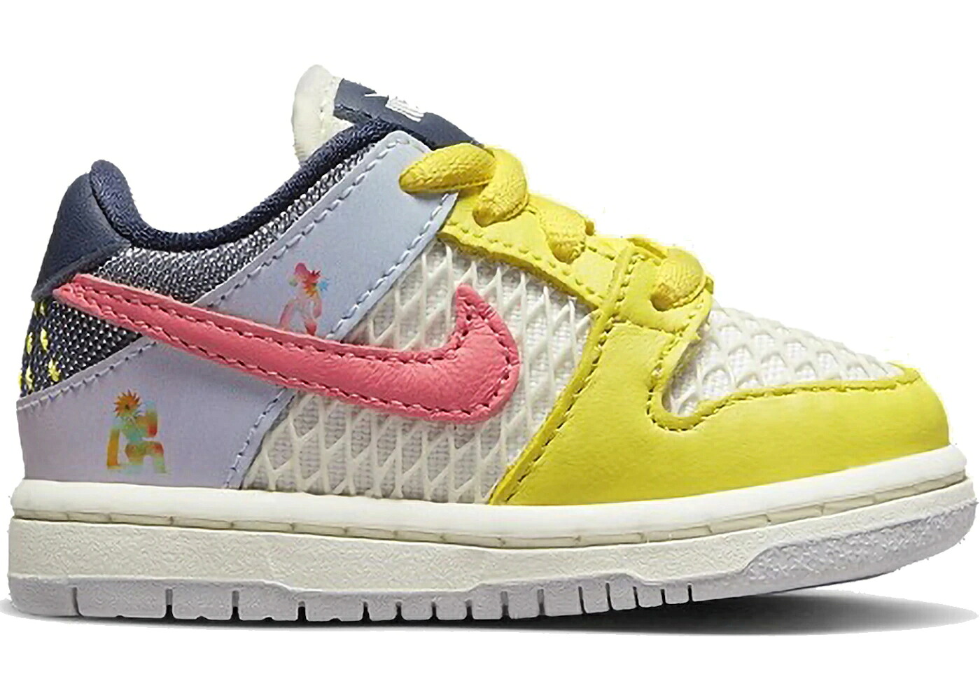 ナイキ エスビー ダンク ゼイビア サクラ色 ダンクロー お坊っちゃん キッズ NIKE SB DUNK LOW BE TRUE XAVIER SCHIPANI (TD) / MULTI COLOR PINK GAZE SAIL