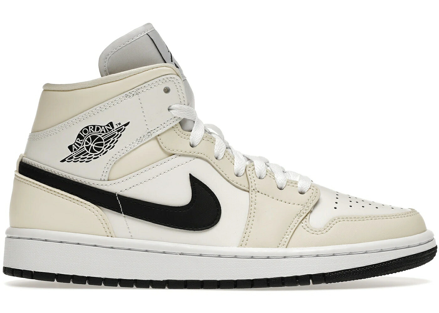 ナイキ ジョーダン ミッド 黒いこと 黒いこと 白いこと 白いこと WOMEN\u0027S スニーカー レディース JORDAN 1 MID COCONUT MILK (WOMEN\u0027S) / COCONUT MILK BLACK SUMMIT WHITE