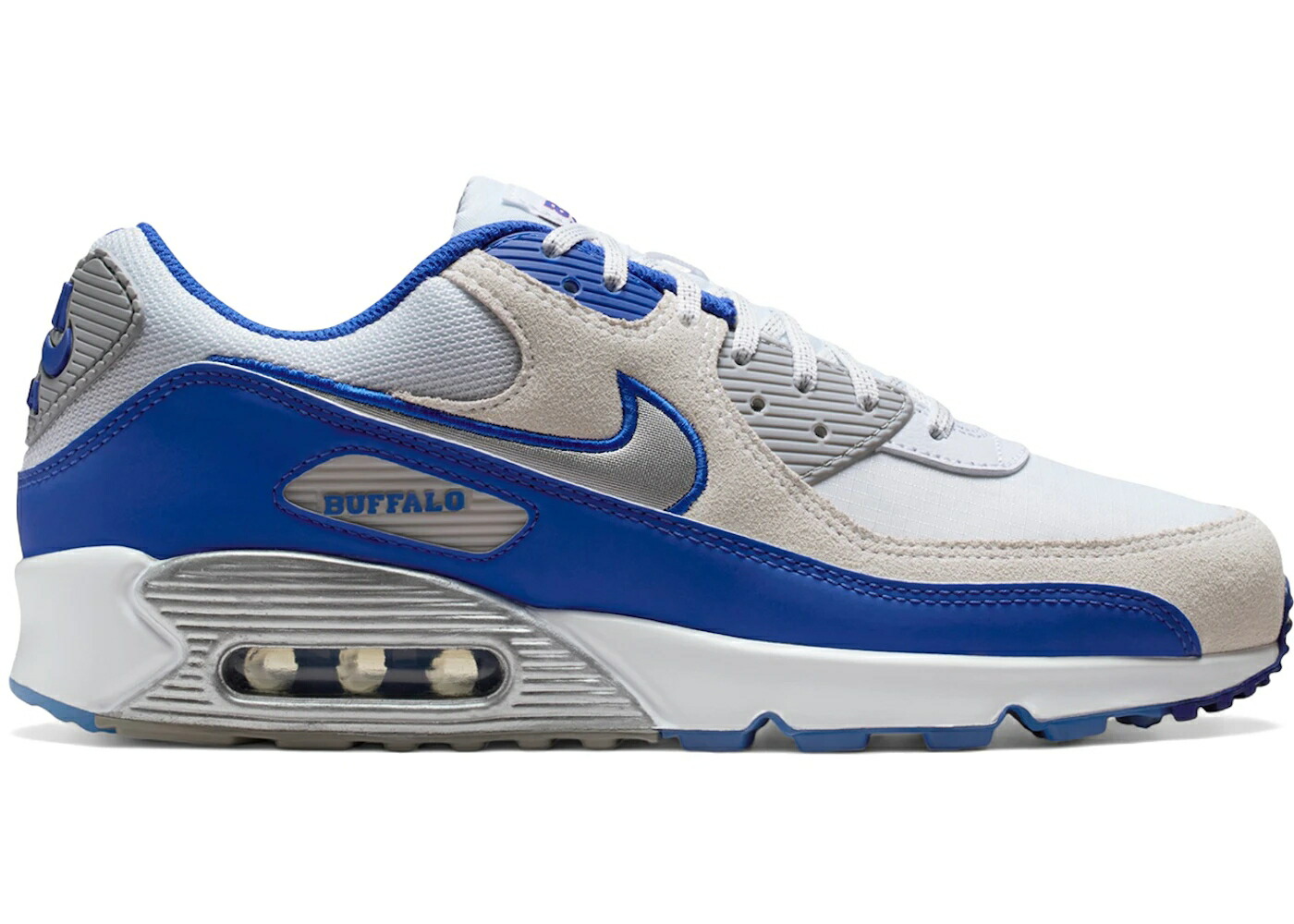 ナイキ マックス バッファロー ビルズ 白色 ホワイト 黒色 ブラック エアマックス スニーカー メンズ NIKE AIR MAX 90 BUFFALO BILLS / WHITE OLD ROYAL BLACK