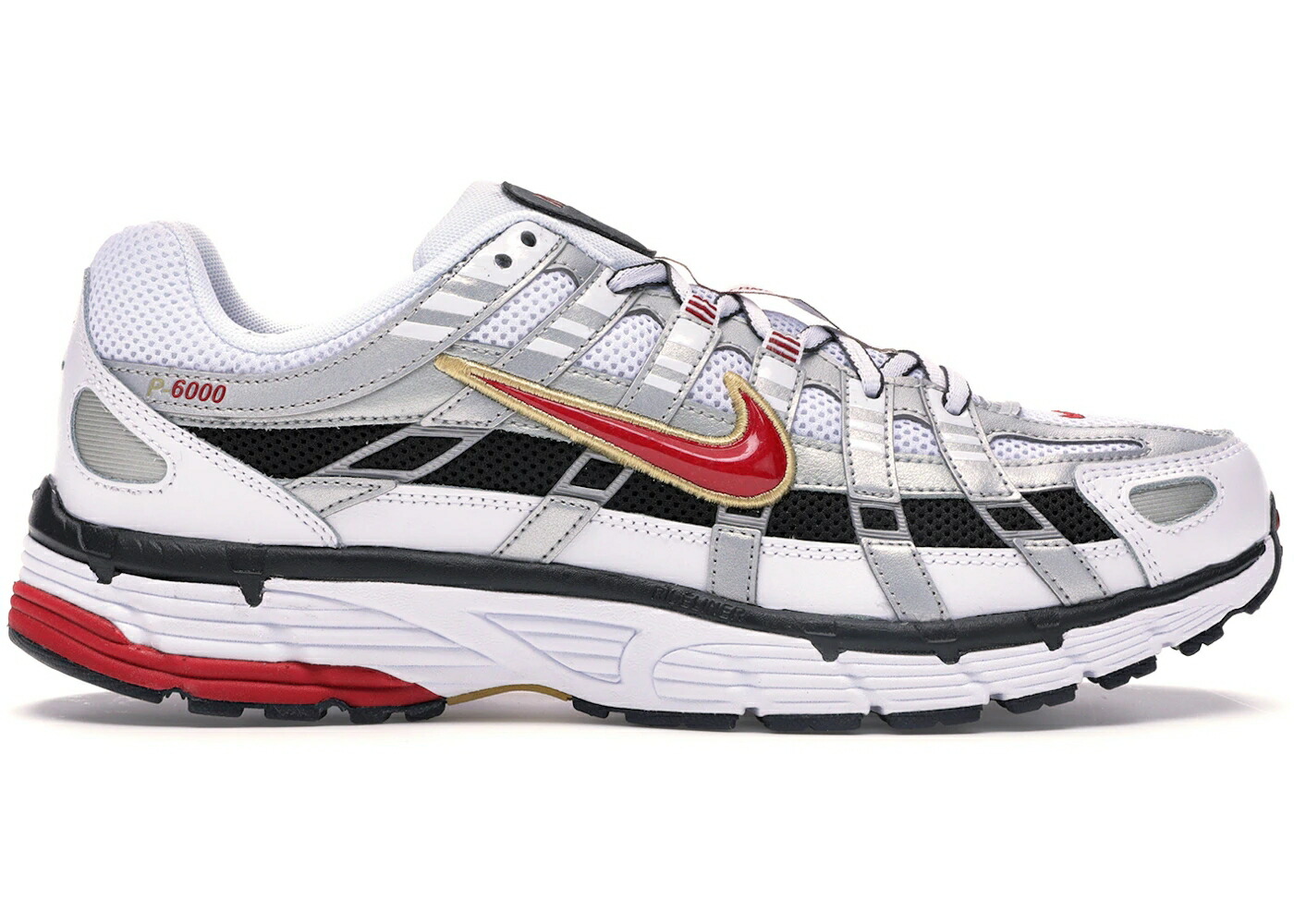 ナイキ 白色 ホワイト ゴールド 赤 レッド WOMEN スニーカー レディース NIKE P-6000 WHITE GOLD RED (WOMEN) / WHITE METALLIC GOLD VARSITY RED