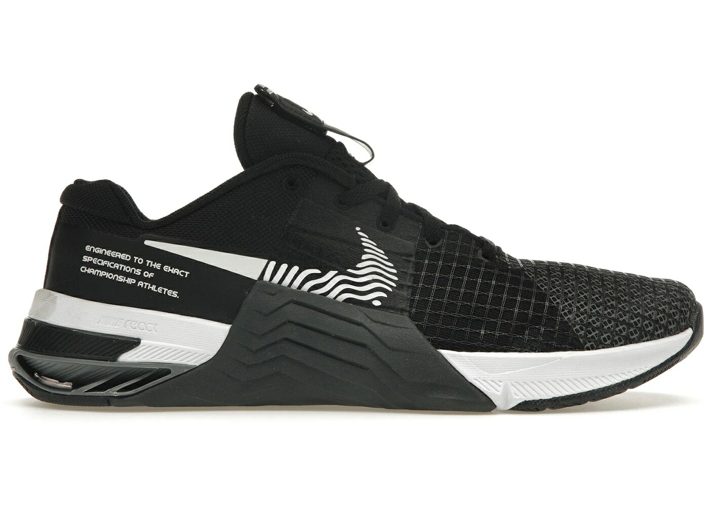 ナイキ 黒色 ブラック 白色 ホワイト 灰色 グレー スニーカー メンズ NIKE METCON 8 BLACK WHITE / BLACK WHITE DARK SMOKE GREY