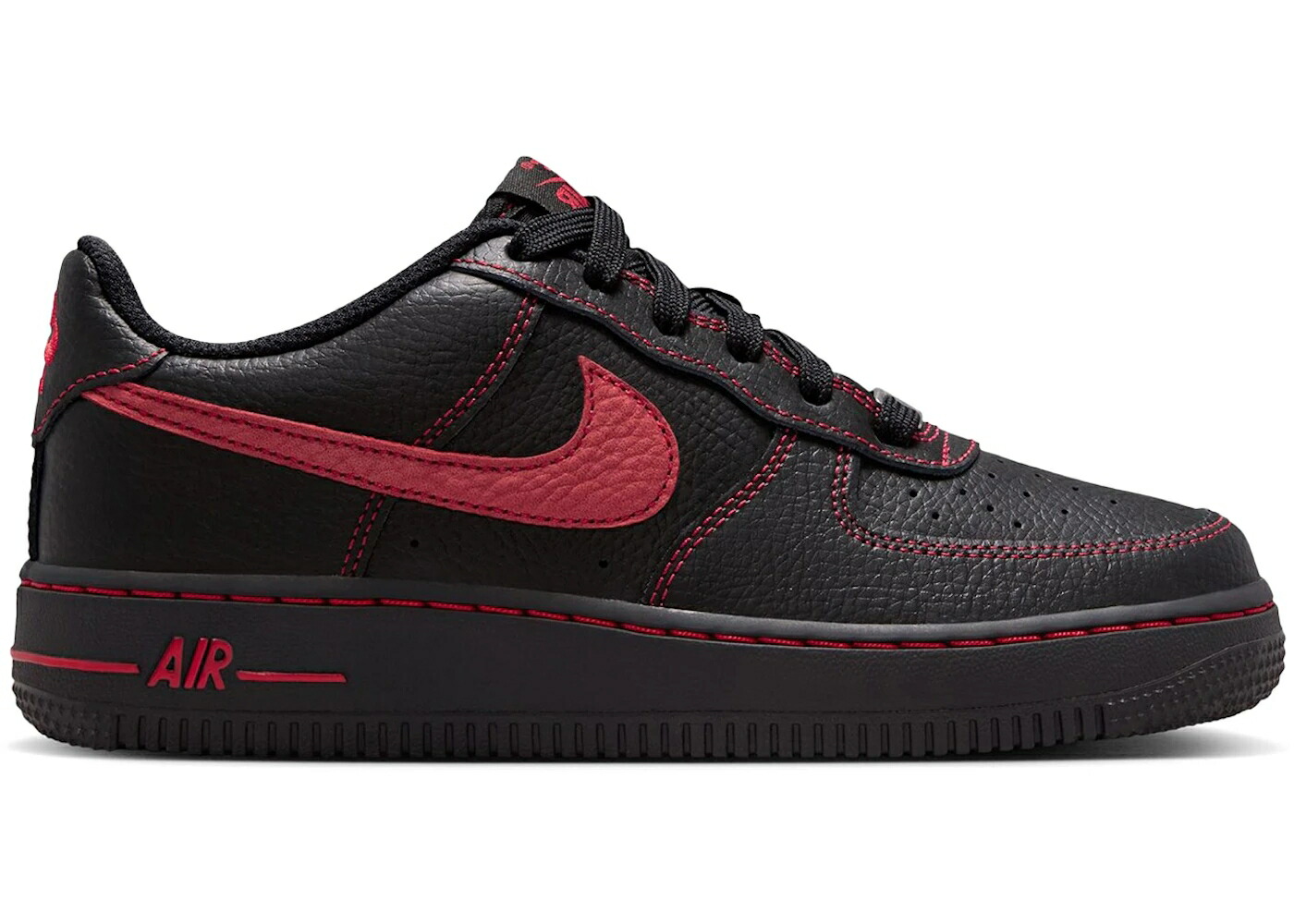 ナイキ 黒いこと 黒いこと 赤 赤いこと 空軍 御坊っちゃん キッズ NIKE AIR FORCE 1 LOW LV8 BRED (GS) / BLACK BLACK BLACK UNIVERSITY RED もの言う花 マタニティ スニーカー
