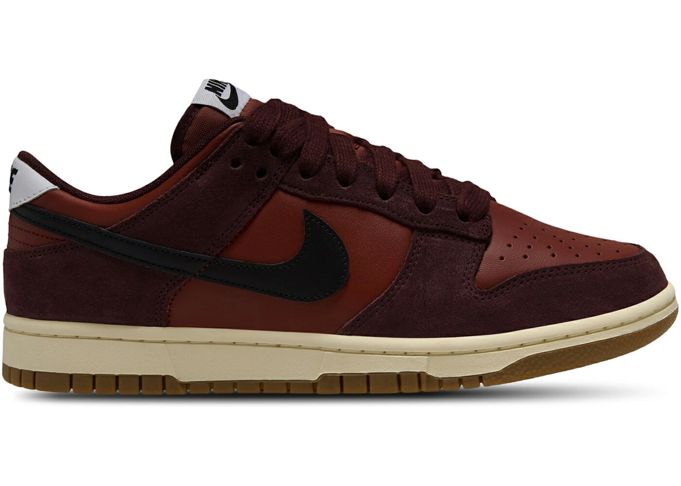 ナイキ ダンク 黒いこと 黒いこと ぶどう酒色 バーガンディー ダンクロー スニーカー メンズ NIKE DUNK LOW RETRO SE MARS STONE / MARS STONE BLACK BURGUNDY CRUSH