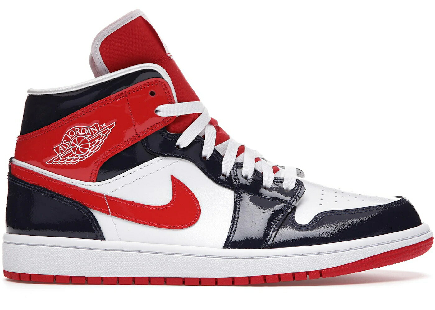 ナイキ ジョーダン ミッド 紺色 米国海軍 赤 赤いこと WOMEN\u0027S スニーカー レディース JORDAN 1 MID CHAMP COLORS (WOMEN\u0027S) / MIDNIGHT NAVY UNIVERSITY RED