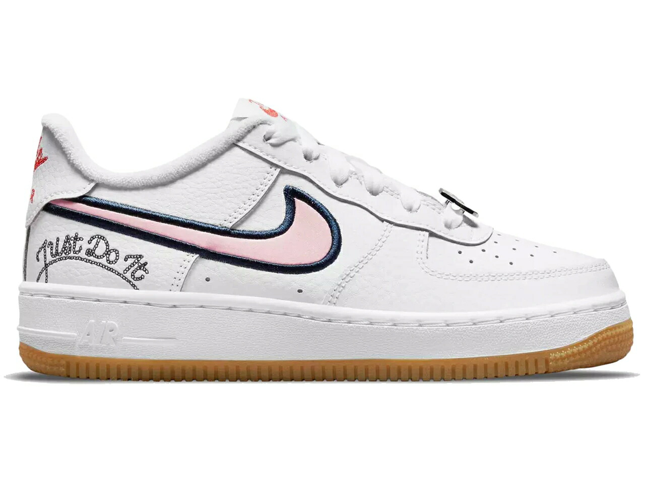 限定タイムセール ナイキ NIKE 白色 ホワイト ピンク エアフォース ジュニア キッズ