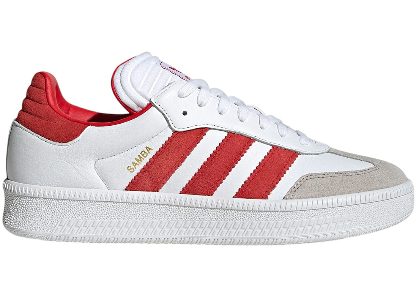 アディダス サンバ 白色 ホワイト スニーカー メンズ ADIDAS SAMBA XLG CLOUD WHITE BETTER SCARLET CLEAR GRANITE / CLOUD WHITE BETTER SCARLET CLEAR