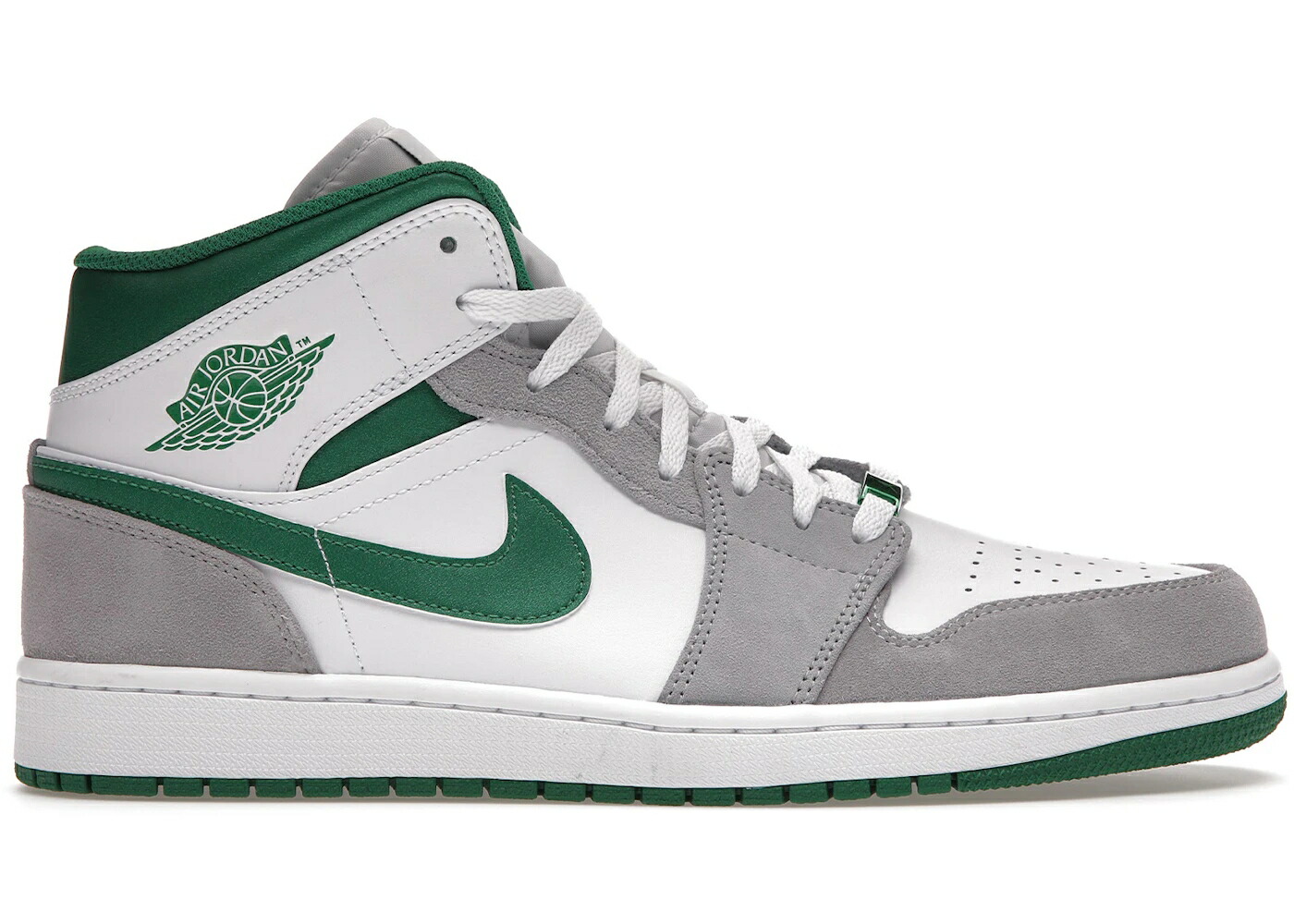 ナイキ ジョーダン ミッド 灰色 グレー 緑 グリーン 白色 ホワイト スニーカー メンズ JORDAN 1 MID SE GREY GREEN / WHITE NEUTRAL GREY LUCKY GREEN