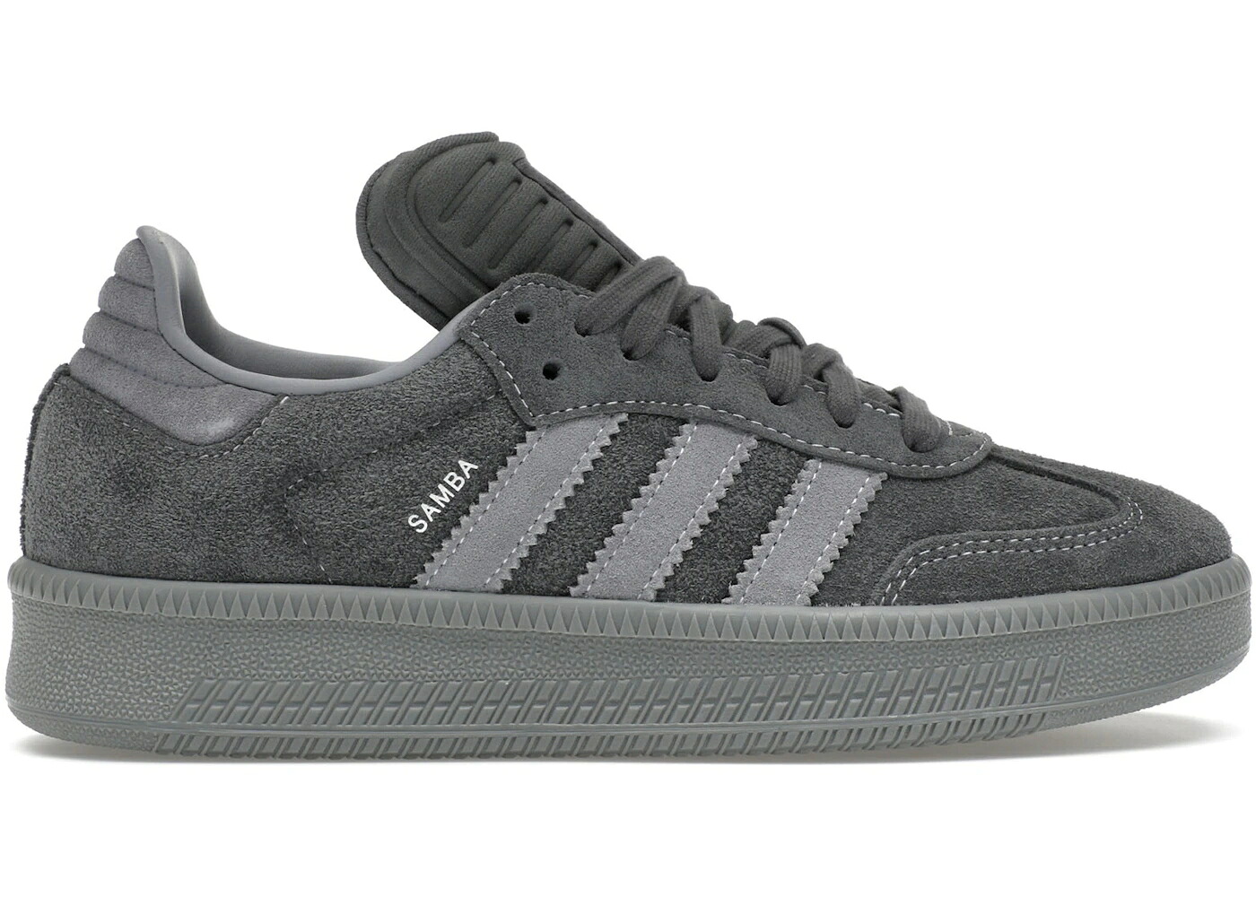 アディダス サンバ 炭素 薄墨色 薄墨色 スニーカー メンズ ADIDAS SAMBA XLG CARBON GREY / CARBON GREY GREY