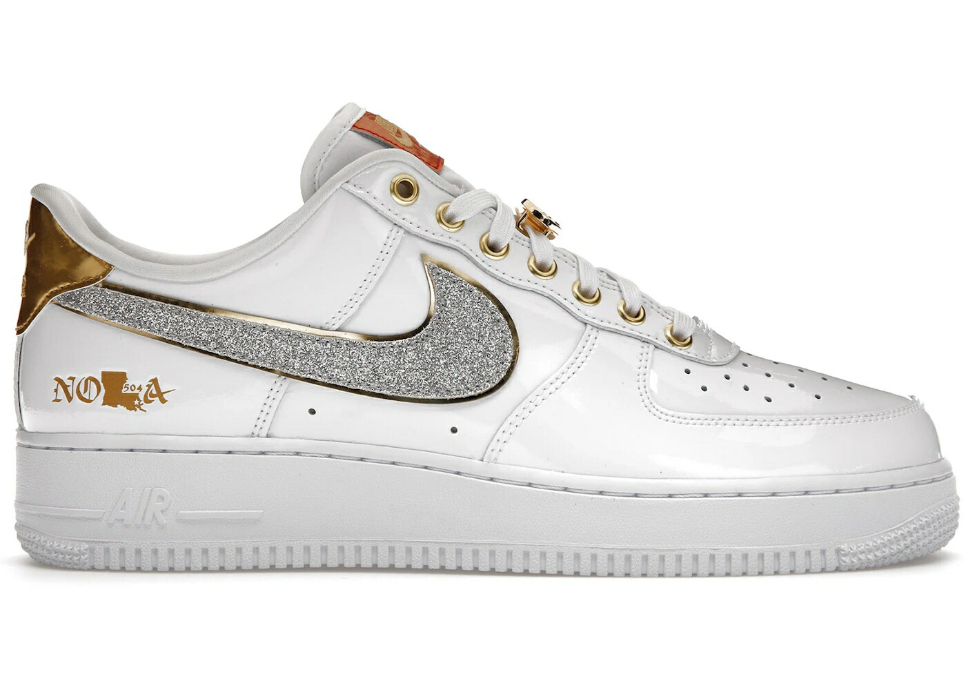 ナイキ 白いこと 白いこと ゴールド 空軍 スニーカー メンズ NIKE AIR FORCE 1 LOW NOLA / WHITE MULTI COLOR METALLIC GOLD スニーカー-靴-メンズ靴
