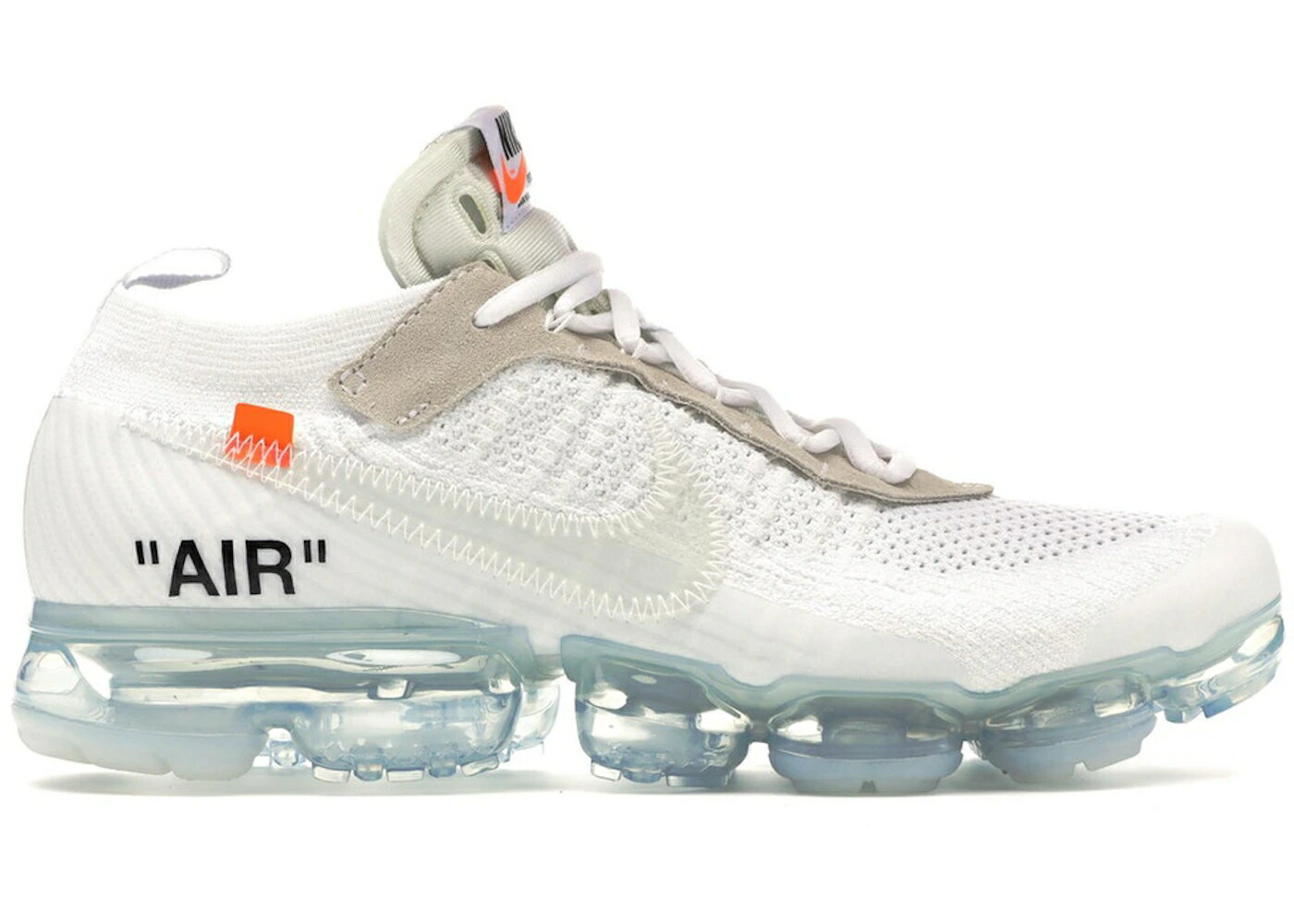 ナイキ オフホワイト 白色 ホワイト 橙 オレンジ 黒色 ブラック エアヴェイパーマックス スニーカー メンズ NIKE AIR VAPORMAX OFF-WHITE (2018) / WHITE TOTAL ORANGE BLACK