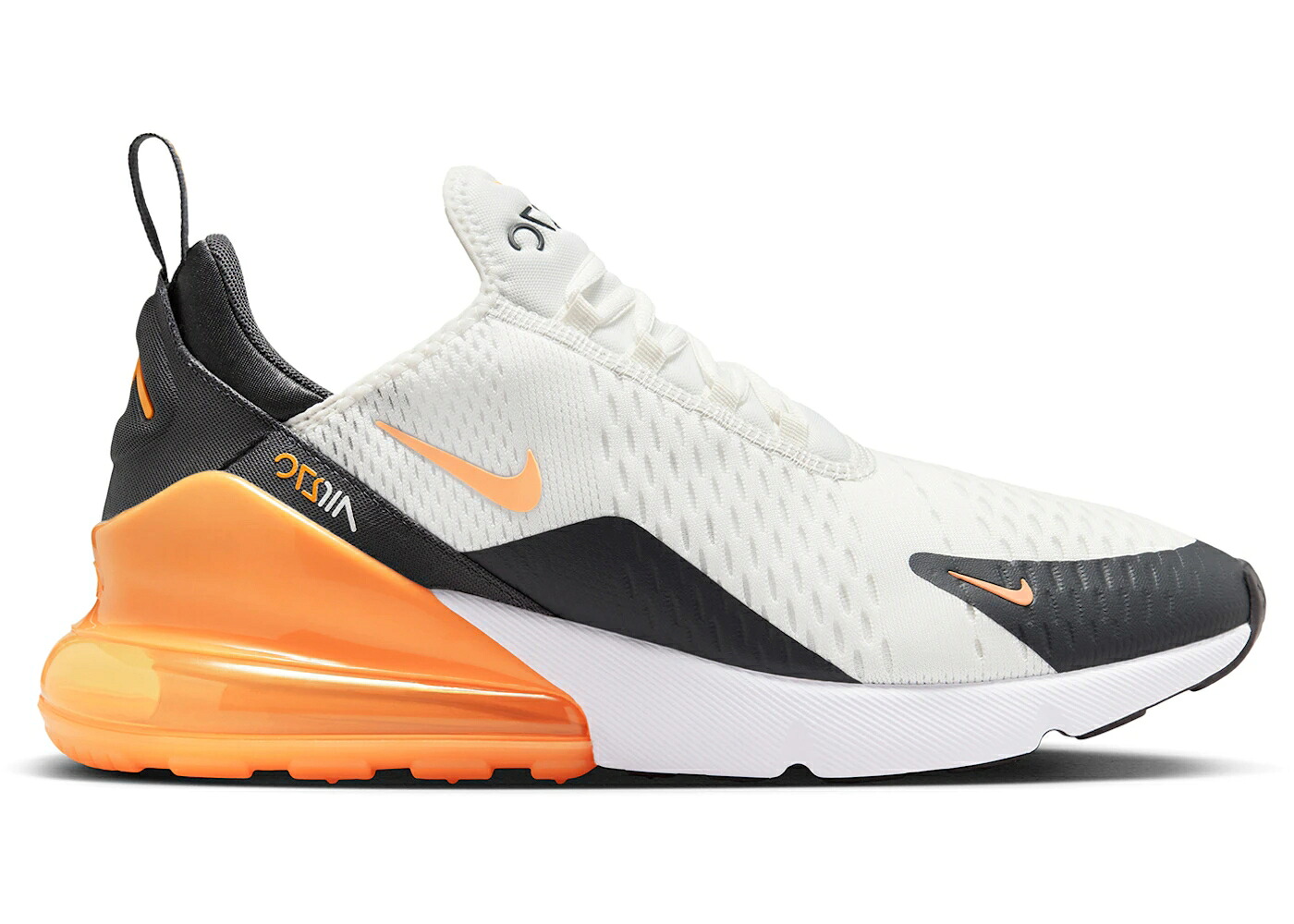 ナイキ マックス 白いこと 白いこと レーザ 橙 オレンジ色 エア湖マックス スニーカー メンズ NIKE AIR MAX 270 SUMMIT WHITE ANTHRACITE LASER ORANGE / SUMMIT WHITE ANTHRACITE WHITE