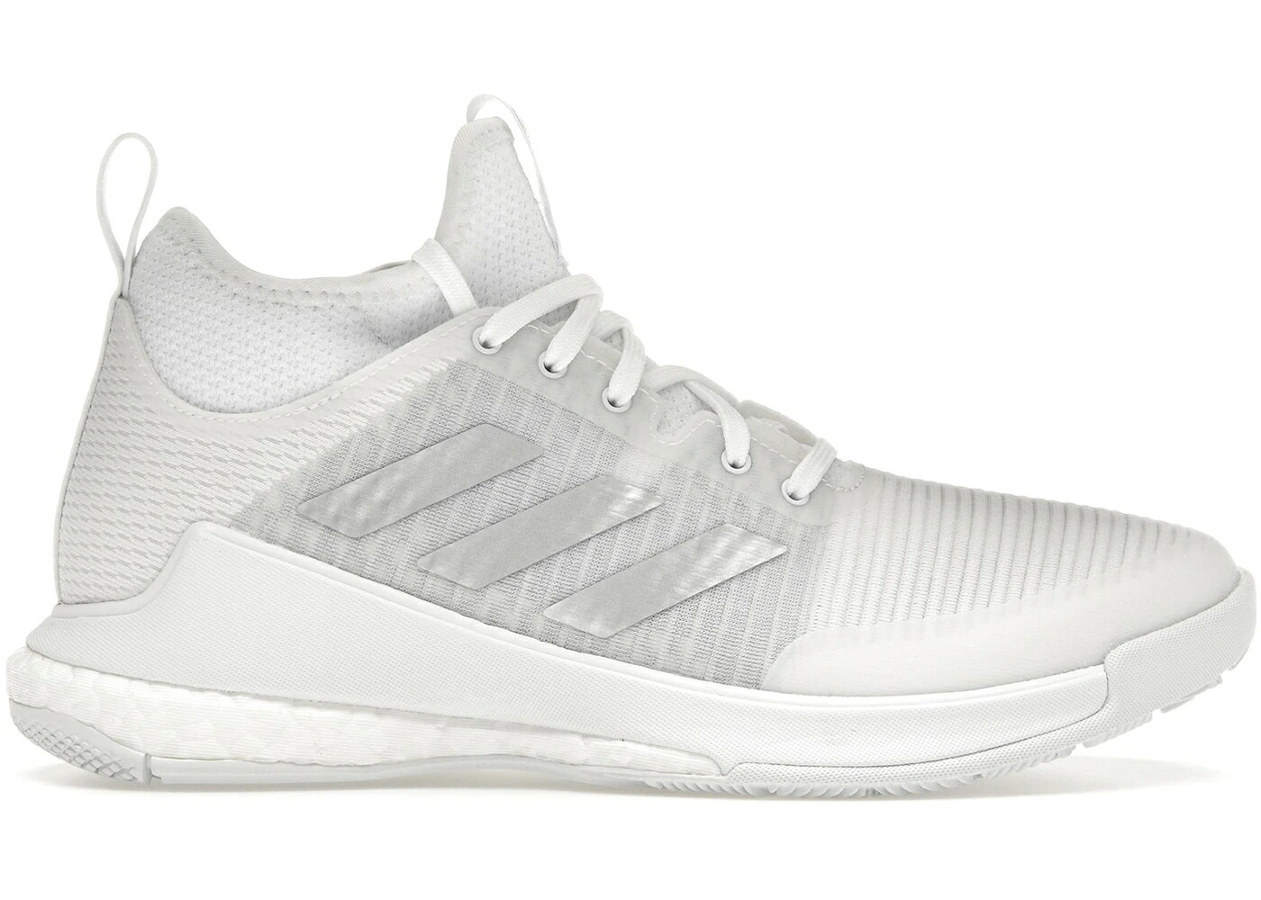 アディダス ミッド 白色 ホワイト 銀色 シルバー 灰色 グレー WOMEN'S スニーカー レディース ADIDAS CRAZYFLIGHT MID CLOUD WHITE SILVER METALLIC GREY (WOMEN'S) / CLOUD WHITE SILVER METALLIC GREY