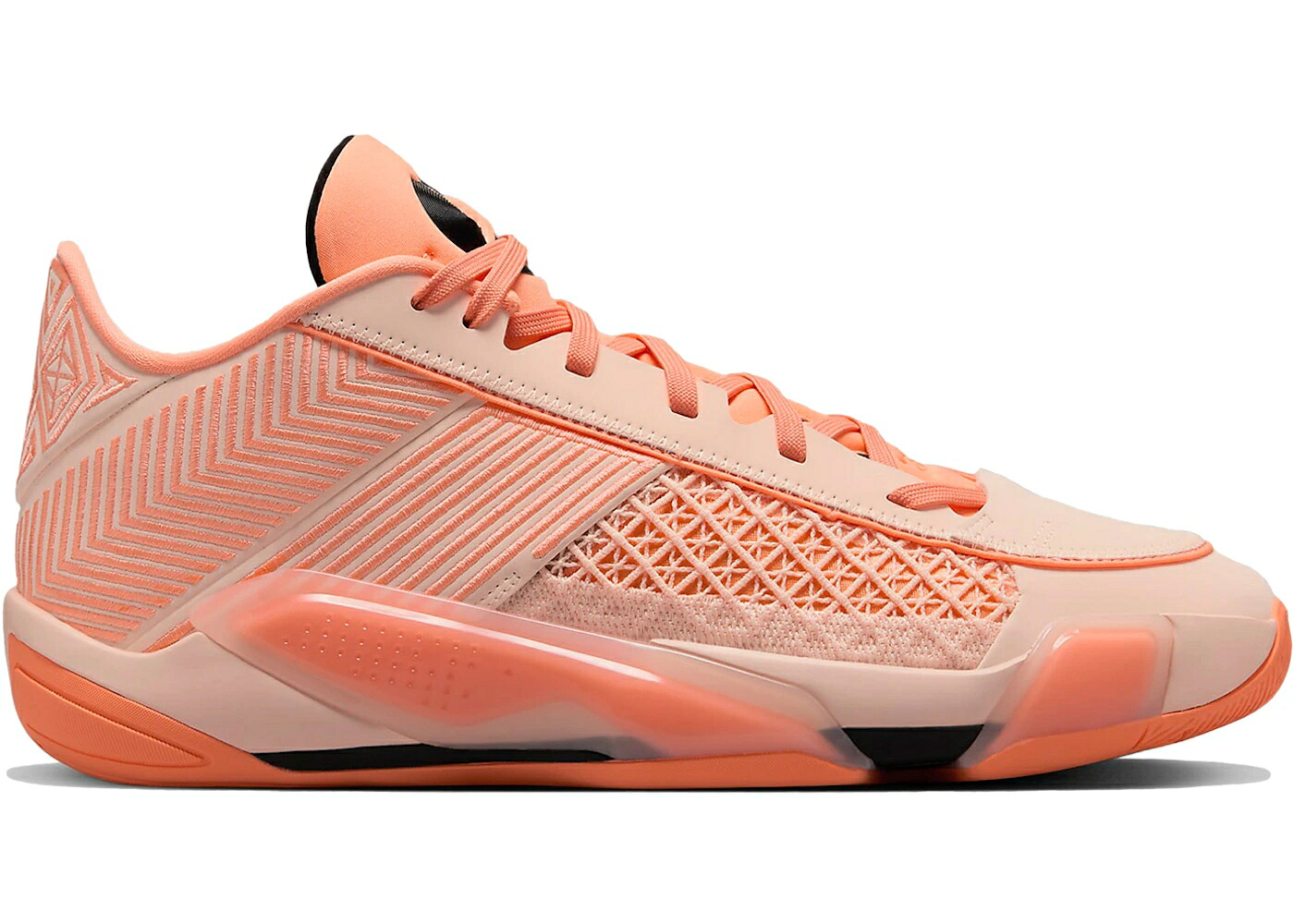 ナイキ ジョーダン クリムゾン 橙 オレンジ 黒色 ブラック MOTHER'S スニーカー メンズ JORDAN 38 LOW PF DAY (SOLID SOLE) / CRIMSON TINT ORANGE PULSE BLACK|スニケス