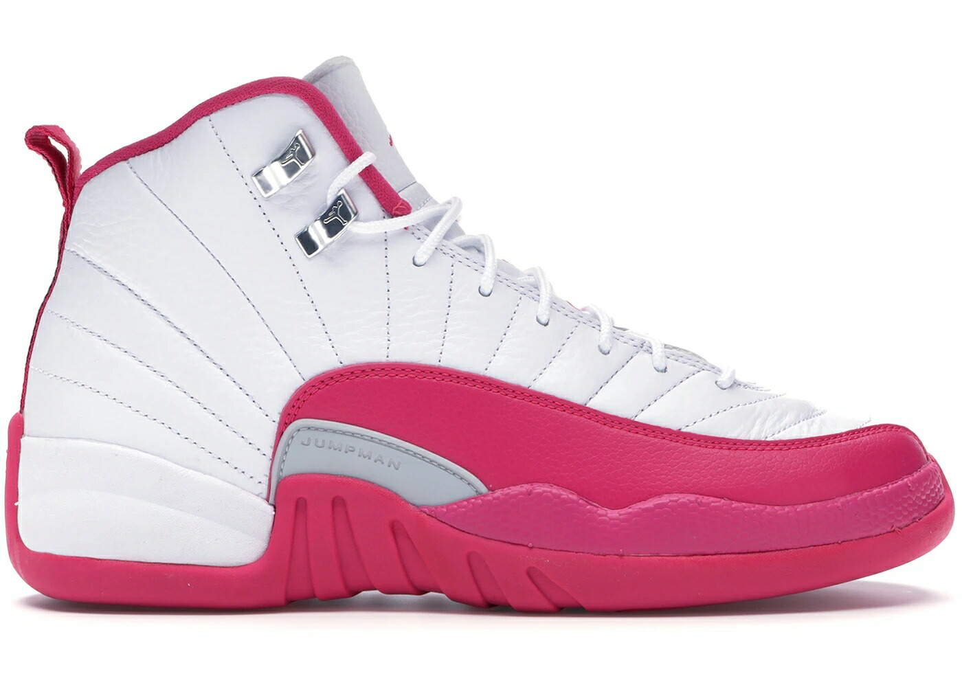 ナイキ ジョーダン ダイナミック ピンク 白色 ホワイト 銀色 シルバー ジュニア キッズ JORDAN 12 RETRO DYNAMIC PINK (GS) / WHITE VIVID PINK METALLIC SILVER ベビー マタニティ スニーカー