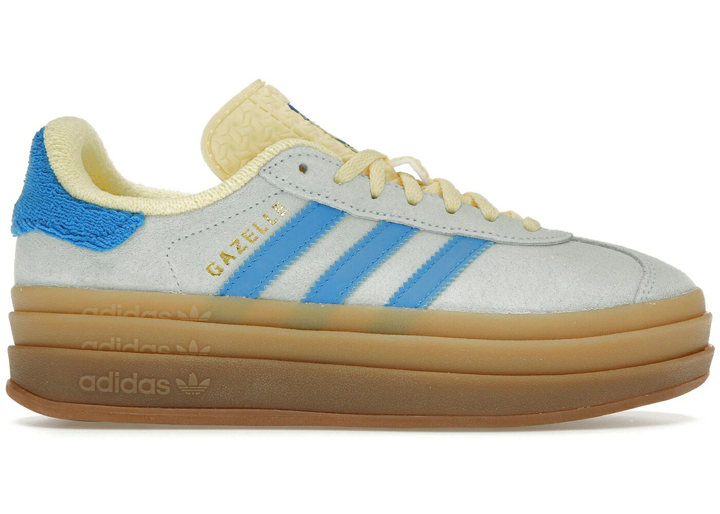 アディダス ガゼル 青味 青み 黄味がかった 黄色 WOMEN\u0027S スニーカー レディース ADIDAS GAZELLE BOLD ALMOST BLUE YELLOW (WOMEN\u0027S) / ALMOST BLUE BRIGHT BLUE ALMOST